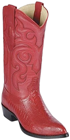 Men's Black Leather Cowboy Boots